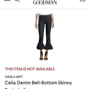 Cinq a Sept - Ciela Cropped Flare Pant - Indigo Size 4 -